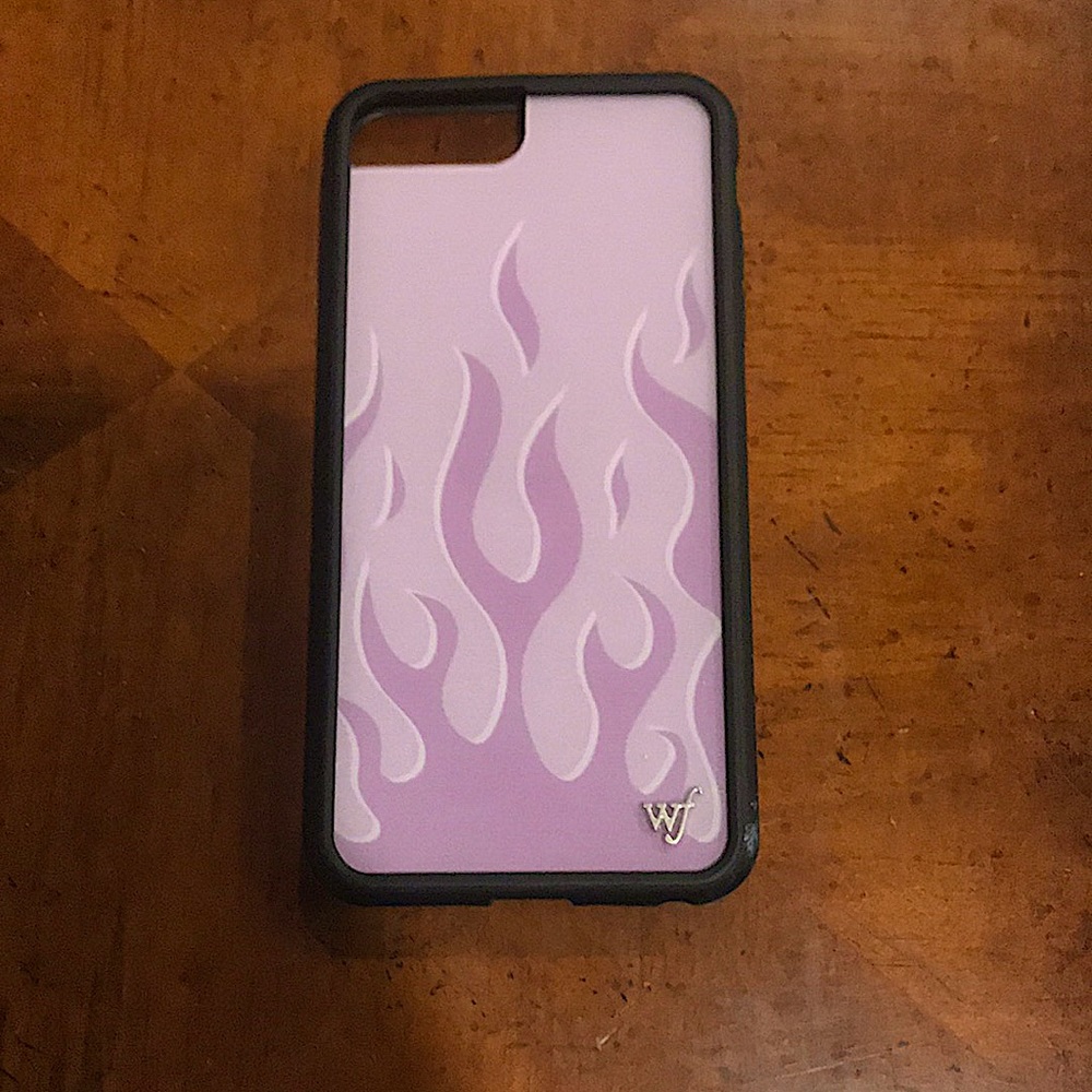 Purple flame iPhone 7 Plus wildflower case